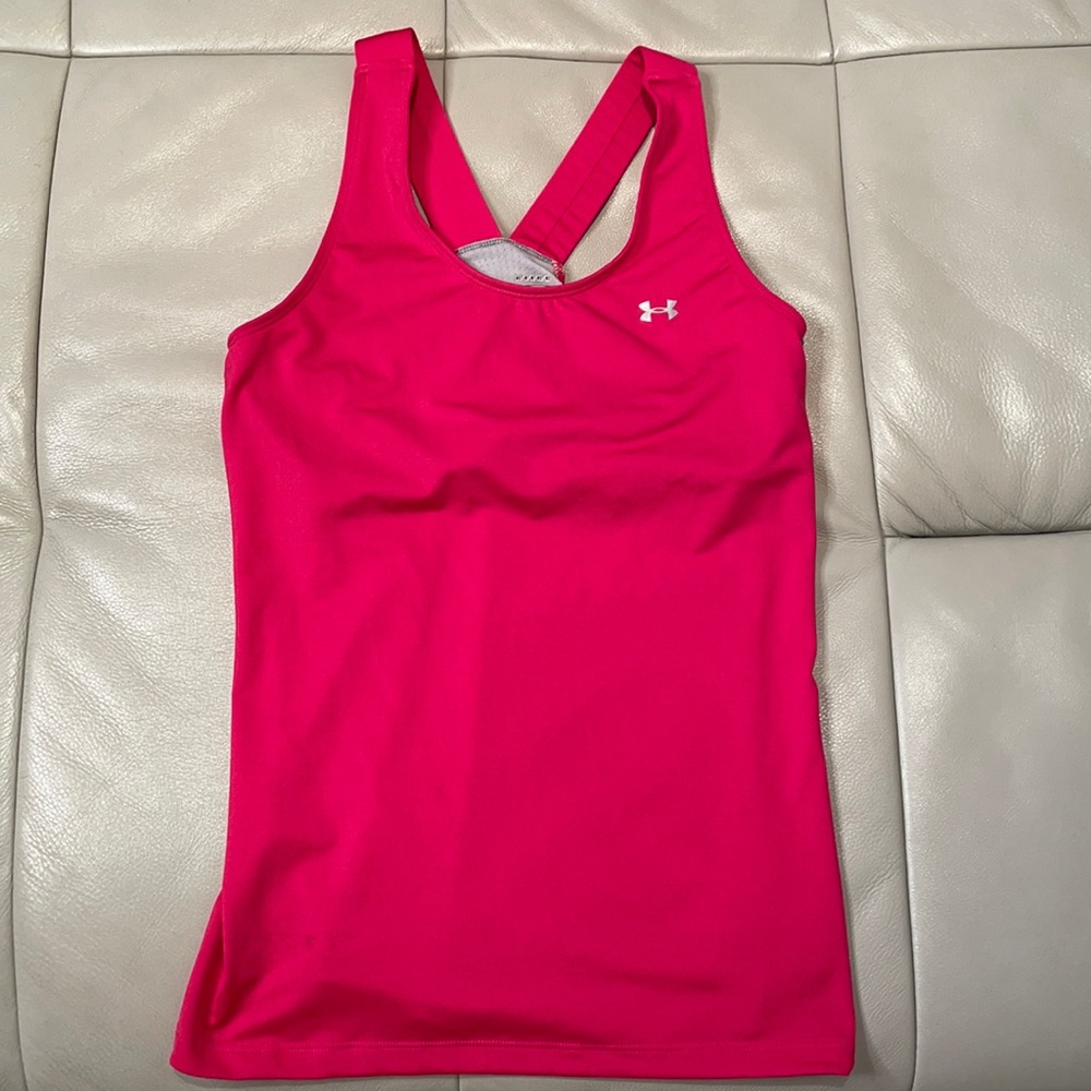 Under armour pink tank top